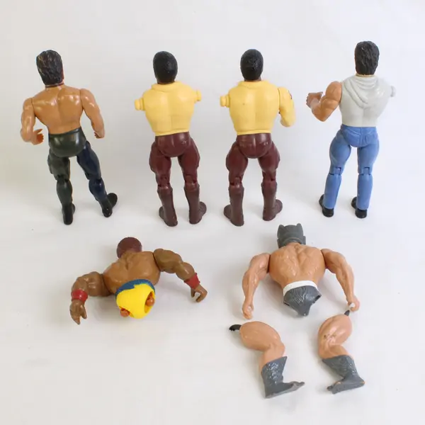 Lot of 6 Vintage Anabasis 1980's Partial/Pieced Together Action Figures