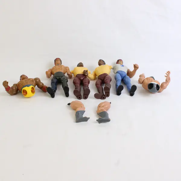 Lot of 6 Vintage Anabasis 1980's Partial/Pieced Together Action Figures