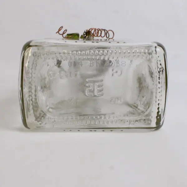 Glass Decorative Olive Oil Bottle w/Pourer 12" Tall #U14 B1 2058