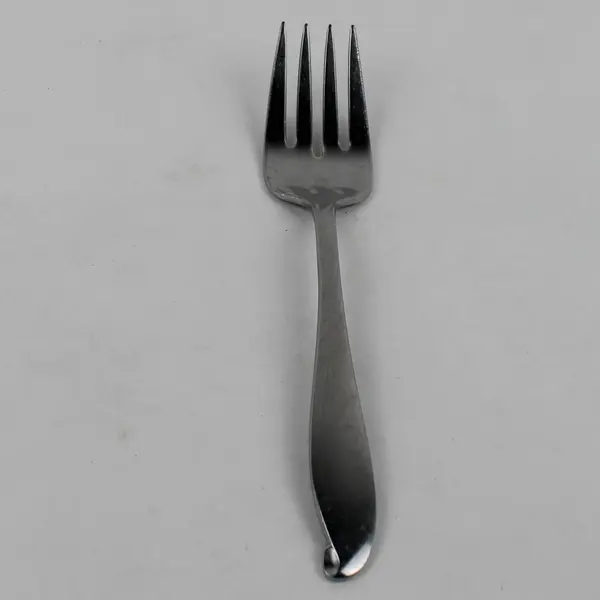 Wallace Silver Circe Pattern Stainless Solid Cold Meat Serving Fork 8" Rare HTF
