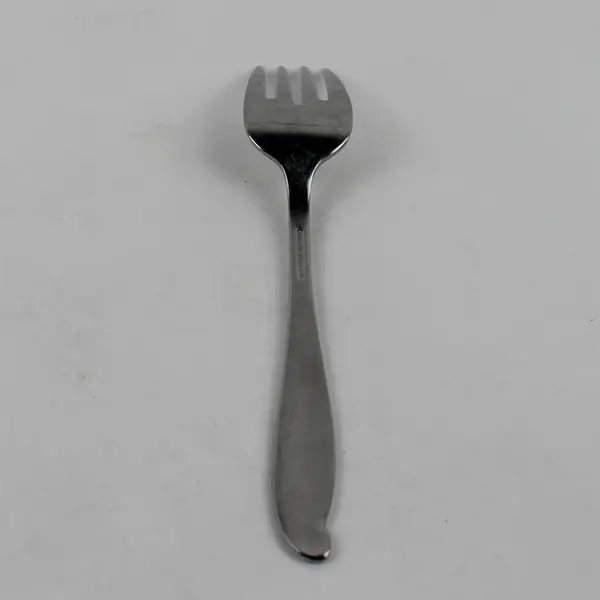 Wallace Silver Circe Pattern Stainless Solid Cold Meat Serving Fork 8" Rare HTF