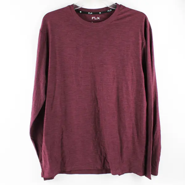 FLX Plum Purple Long-Sleeved Activewear T-Shirt Women's Large