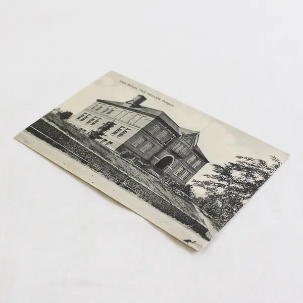 Vintage High School The Dalles Oregon Litho Postcard 1909 Sprouse & Son