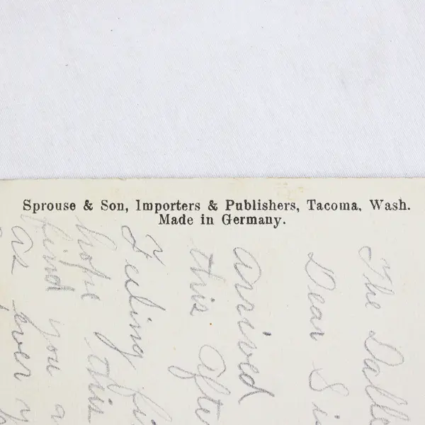 Vintage High School The Dalles Oregon Litho Postcard 1909 Sprouse & Son