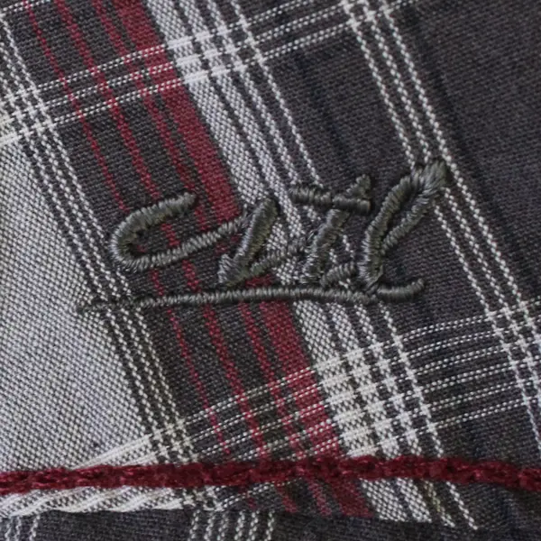 Coastal Red and Gray Plaid Snap Button Long-Sleeved Shirt Men's XXL