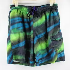 C9 by Champion Green and Blue Swim Trunks Men's Large