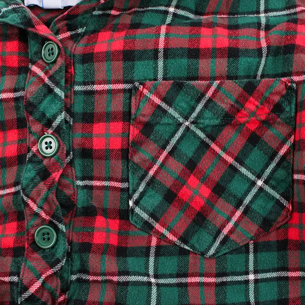 PajamaGram Red and Green Plaid Flannel Nightgown Women's XS