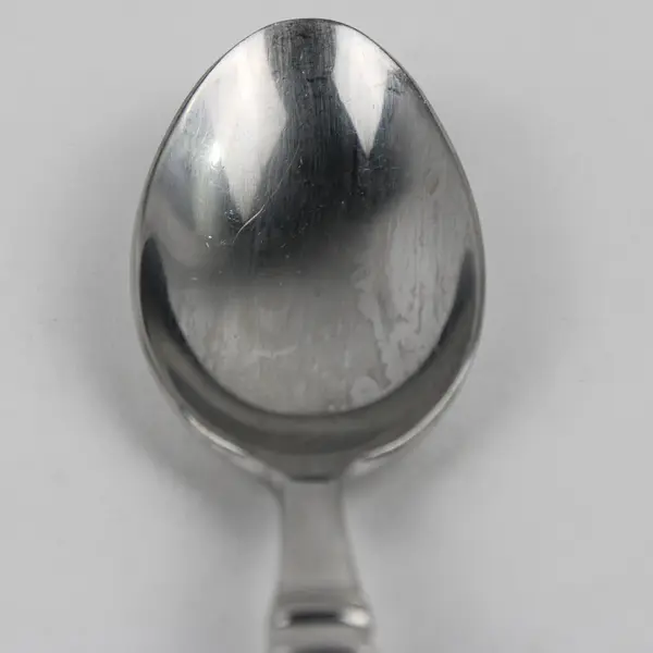 7 Cambridge Unknown Pattern Back/Front Geometric 18/10 Soup Spoon 8.25" Rare HTF