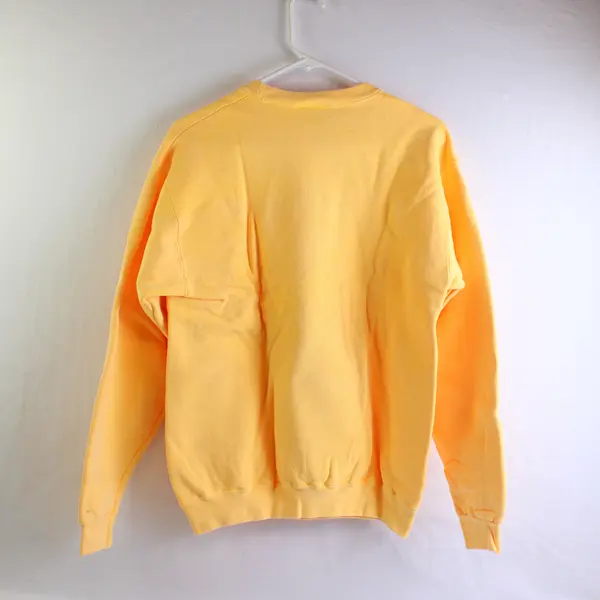 NWOT Comfort Colors Adult S Yellow w/Tulip Butterfly Graphic Pullover Sweater