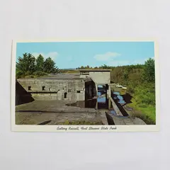 Vintage Battery Russell Fort Stevens State Park Oregon Color Postcard