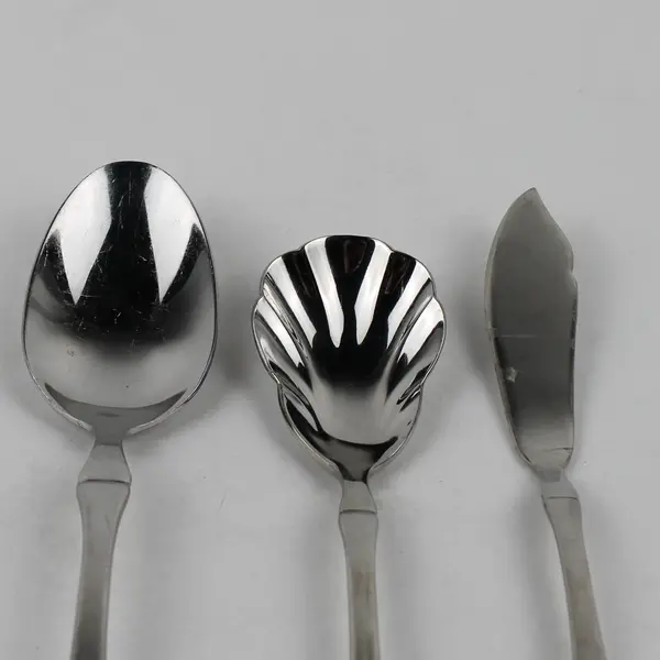 Lot Of 7 Oneida Silver Verona (Stainless) Flatware 4 Butter Knives 3 Spoons