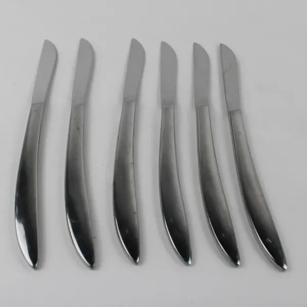 Lot of 6 Cambridge Silver CBS54 Pattern 18/10 SS Knives  9.5" Rare HTF Good
