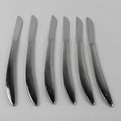 Lot of 6 Cambridge Silver CBS54 Pattern 18/10 SS Knives  9.5" Rare HTF Good