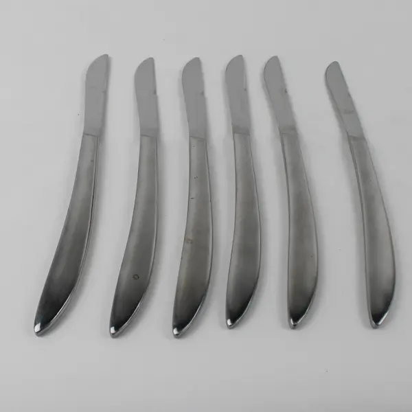 Lot of 6 Cambridge Silver CBS54 Pattern 18/10 SS Knives  9.5" Rare HTF Good