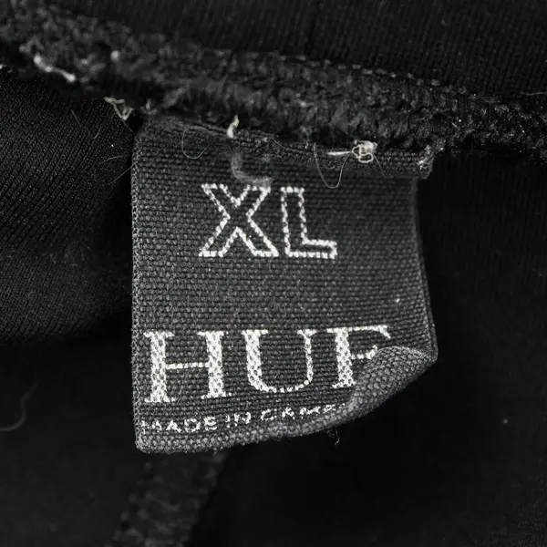 HUF Solid Black Tapered Leg Pull-On Activewear Pants Women's XL