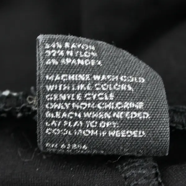 HUF Solid Black Tapered Leg Pull-On Activewear Pants Women's XL