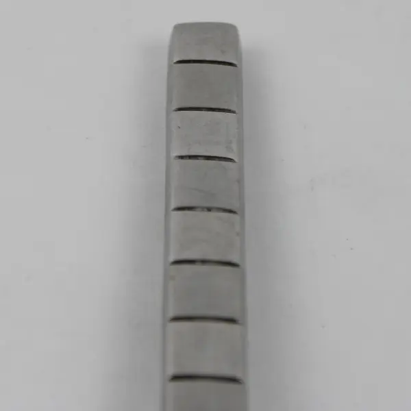 5 Cambridge Silver Unknown Pattern 18/10 Satin Frosted Geometric Square Handles