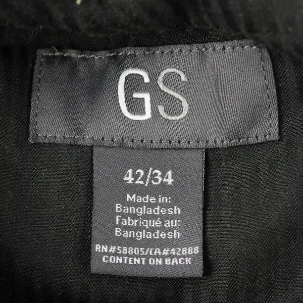 GS Brown Pleated Straight-Leg Dress Pants Men's Size 42/34