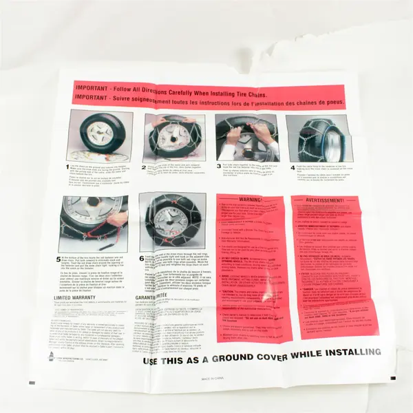 Alpine Tire Chains Fits P235/65R15 P235/60R17 225/60R18 Used