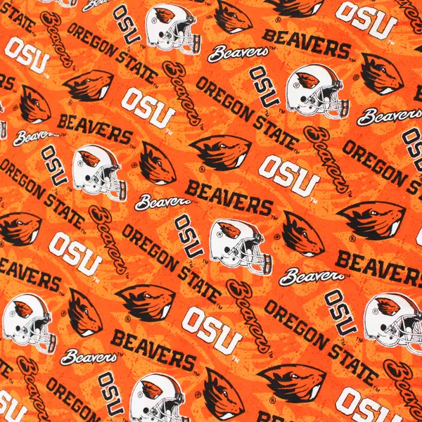 Handmade OSU Beavers Orange/Black/White Standard Pillowcase 18.5" x 28.5"