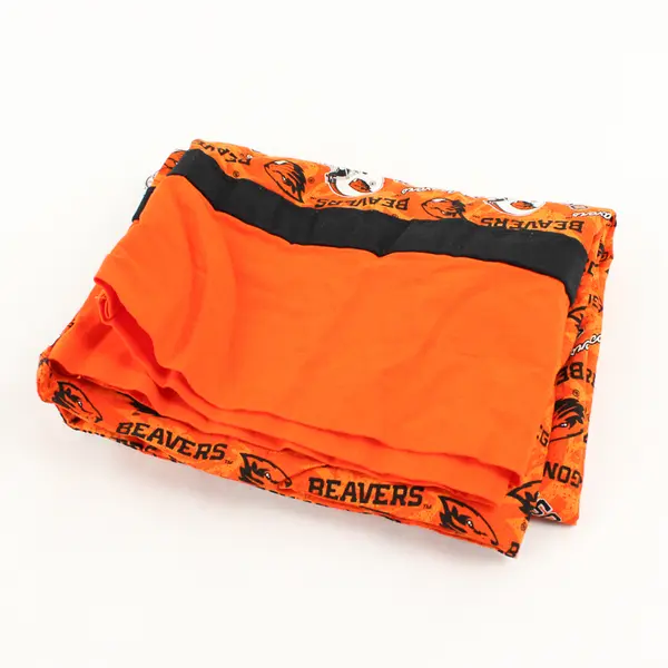 Handmade OSU Beavers Orange/Black/White Standard Pillowcase 18.5" x 28.5"