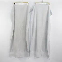 Lot Of 2 Lacoste Matching Solid White Color Bath Towels 100% Cotton 29" x 50.5"