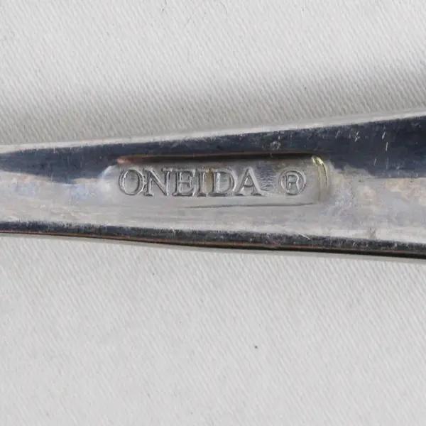 Oneida Silver Cosmic Pattern Stainless Steel Salad Fork 7.25" Rare Hard-to-Find