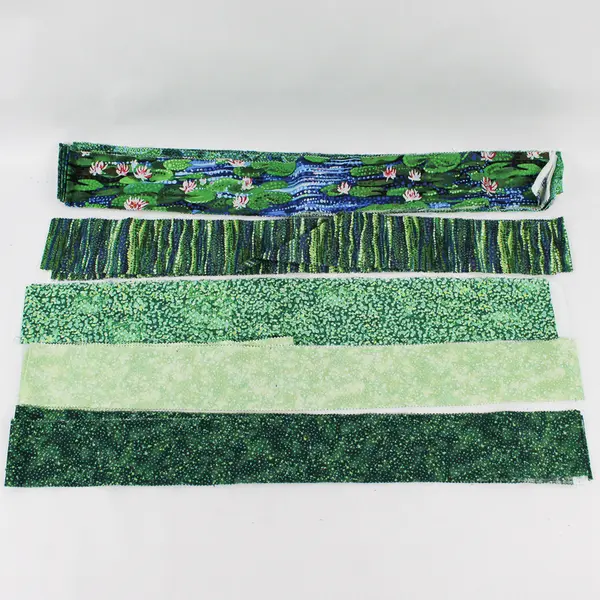 1 lb Lot Quilt Binding Pieces 2-1/2" x 42" Green Blue Purple