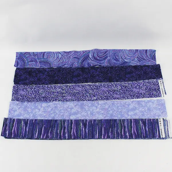 1 lb Lot Quilt Binding Pieces 2-1/2" x 42" Green Blue Purple