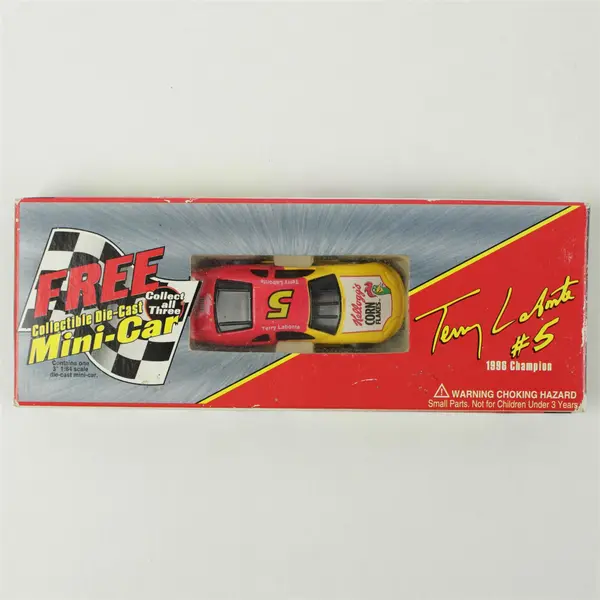 Lot of 2 Kellogg's NASCAR Terry Labonte Die-Cast Mini Cars 1:64 Scale