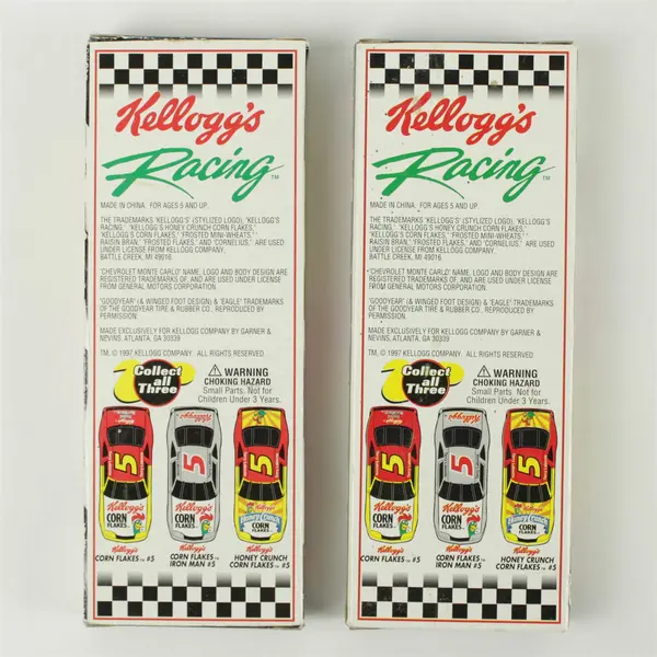 Lot of 2 Kellogg's NASCAR Terry Labonte Die-Cast Mini Cars 1:64 Scale