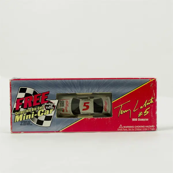 Lot of 2 Kellogg's NASCAR Terry Labonte Die-Cast Mini Cars 1:64 Scale