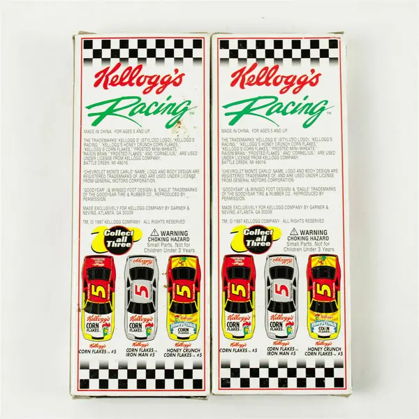 Lot of 2 Kellogg's NASCAR Terry Labonte Die-Cast Mini Cars 1:64 Scale