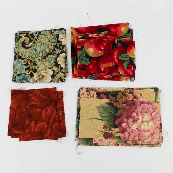 Lot of Quilting Fabric Scraps Varied Patterns and Sizes DIY Crafts