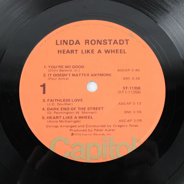 Linda Ronstadt Heart Like A Wheel Vinyl Music Record Album