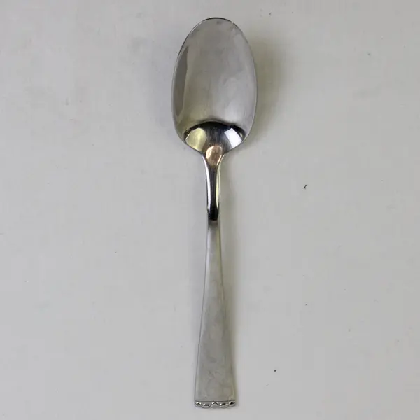 Oneida Silver Classic Pearl Pattern 18/10 Stainless Oval Soup Spoon 7" Rare HTF