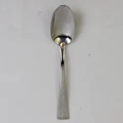 Oneida Silver Classic Pearl Pattern 18/10 Stainless Oval Soup Spoon 7" Rare HTF