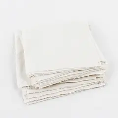 Lot of 77 Pre-Cut Off-White Quilting Fabric Squares 5"