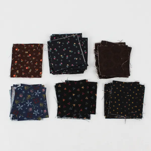 Lot of Pre-Cut Vintage Quilting Fabric Squares 2-1/2"