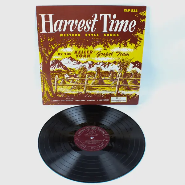 Keller-York Quartet Harvest Time Western Gospel LP