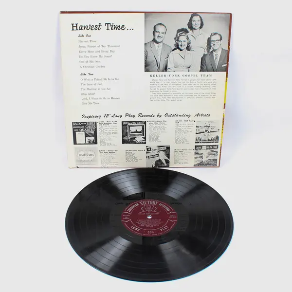 Keller-York Quartet Harvest Time Western Gospel LP