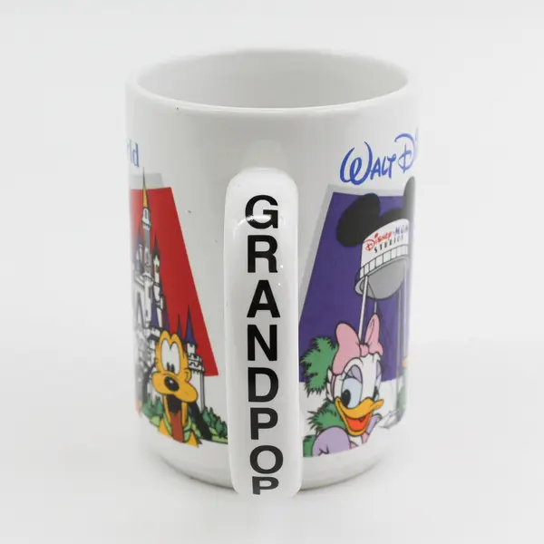Walt Disney World GrandPop Coffee Cup Mug 4.5” Tall