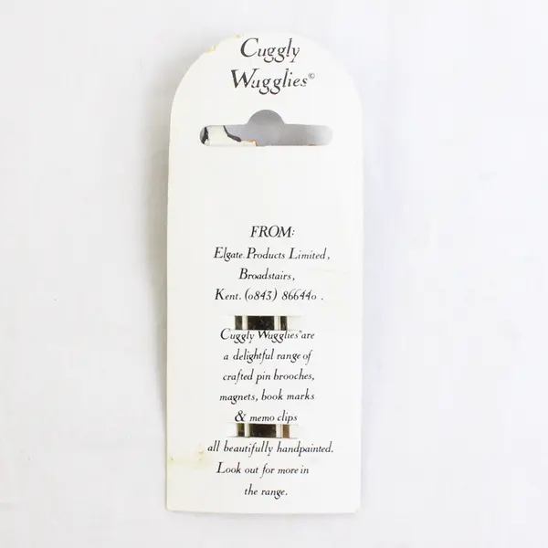 Hand-Painted Cuddly Wugglies Bookmark Welsh Lady Spinning New