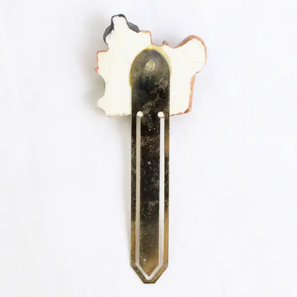 Hand-Painted Cuddly Wugglies Bookmark Welsh Lady Spinning New