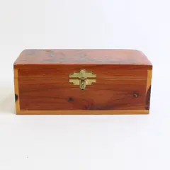 Vintage Great Smoky Mountains Cedar Storage Box