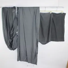 Lot Of 4 Unbranded Solid Dark Gray Queen Bed Set (Fitted, Flat, 2 Pillowcases)