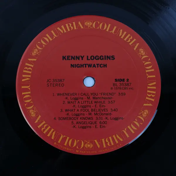 Kenny Loggins Nightwatch Vinyl Record 