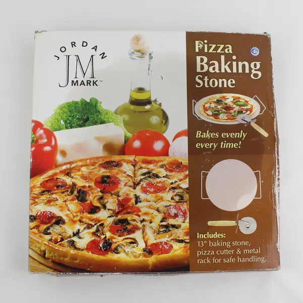 Jordan Mark 13"  Pizza Baking Stone With Stainless Rack