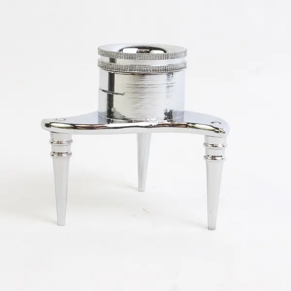 Silver-Tone Tripod Loupe Magnifier with Case