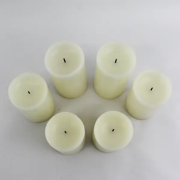 Set Of 6 Battery Operated Candles  4, 5 and 6 inches